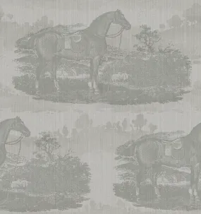 17-09-023-10/P wallpaper sample  Horse Toile Dove