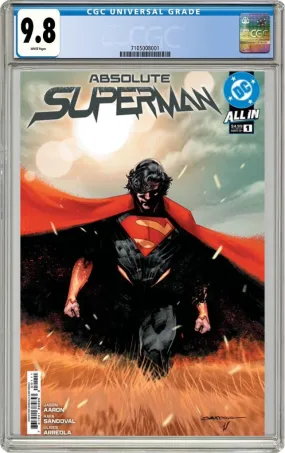 Absolute Superman #1 A Rafa Sandoval Jason Aaron (11/06/2024) Dc CGC 9.8