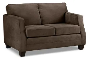 Agnes Loveseat - Chocolate