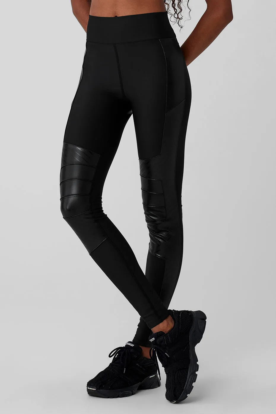 Airlift Winter Warm High-Waist Supermoto Legging - Black