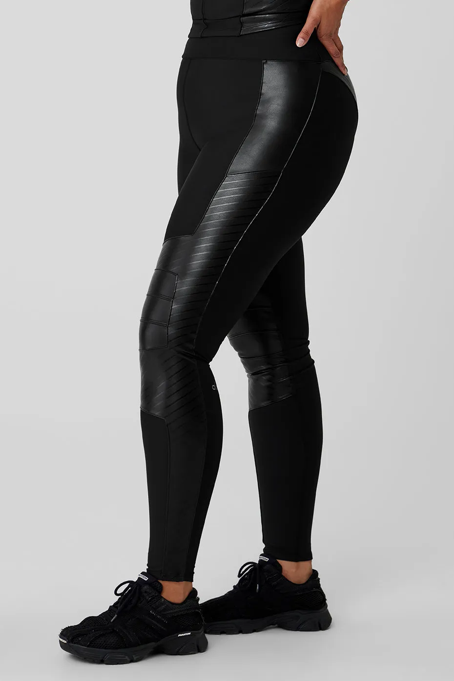 Airlift Winter Warm High-Waist Supermoto Legging - Black