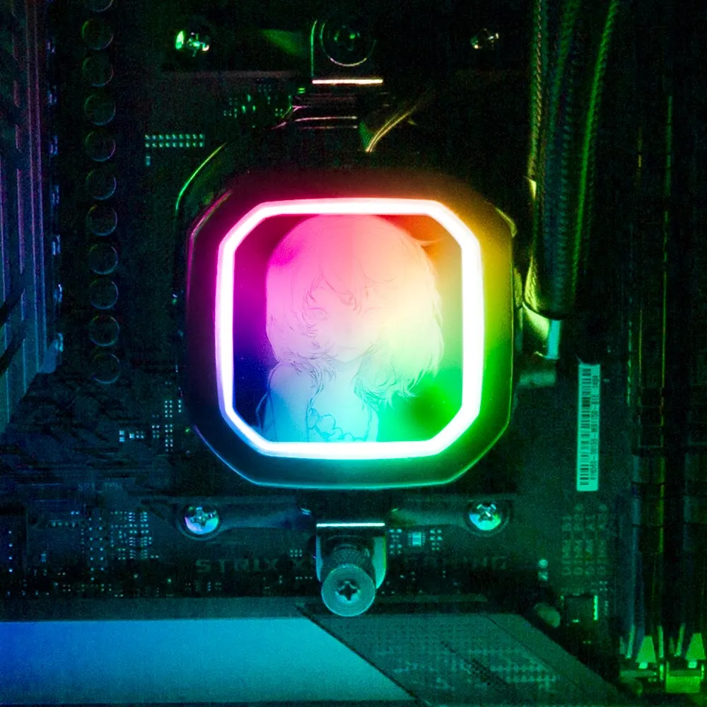 Ashen Shepherdess AIO Cover for Corsair RGB Hydro Platinum and Pro Series (H100i, H115i, H150i, H100X, XT, X, SE, H60)