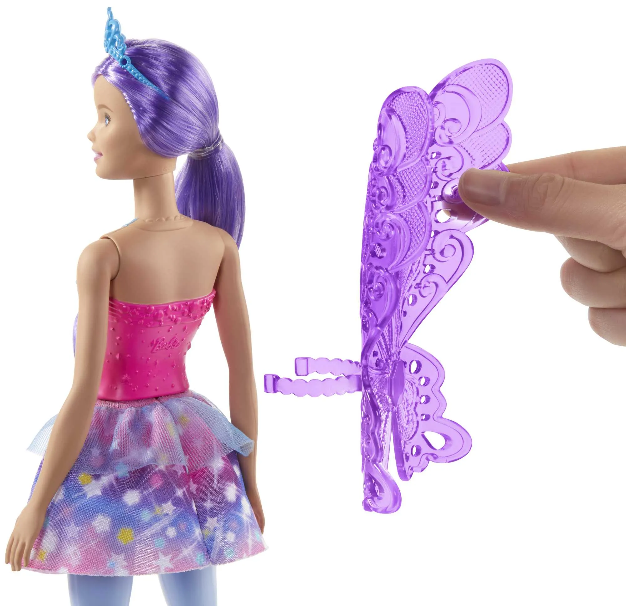 Barbie Dreamtopia Muñeca Hada Alas Moradas