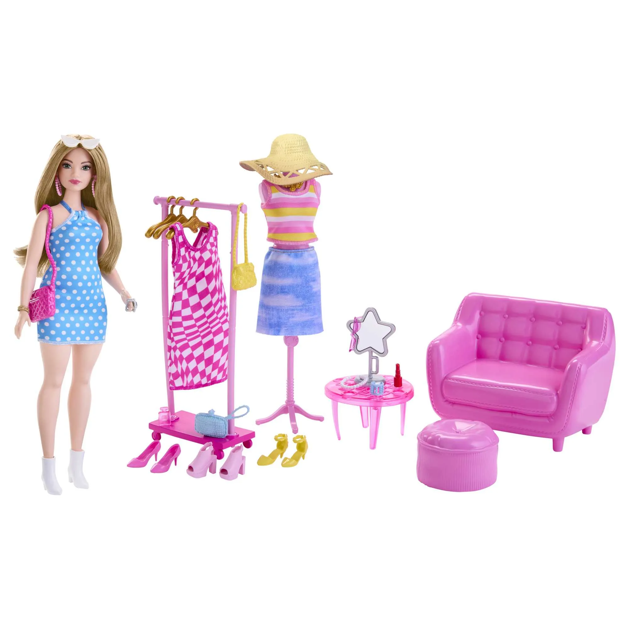 Barbie Fashion & Beauty Conjunto de Brinquedo Estilista e Armário