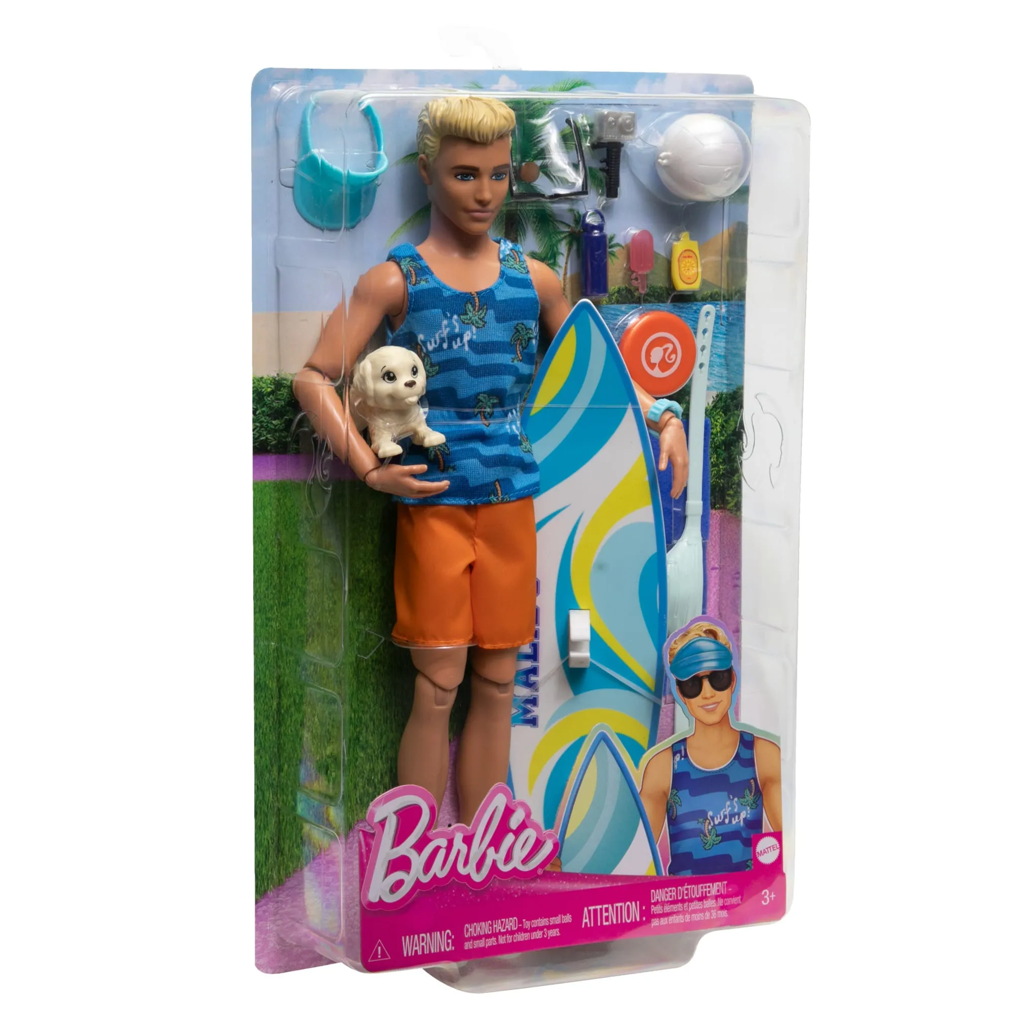 Barbie Fashion & Beauty Muñeco Ken Día de Surf