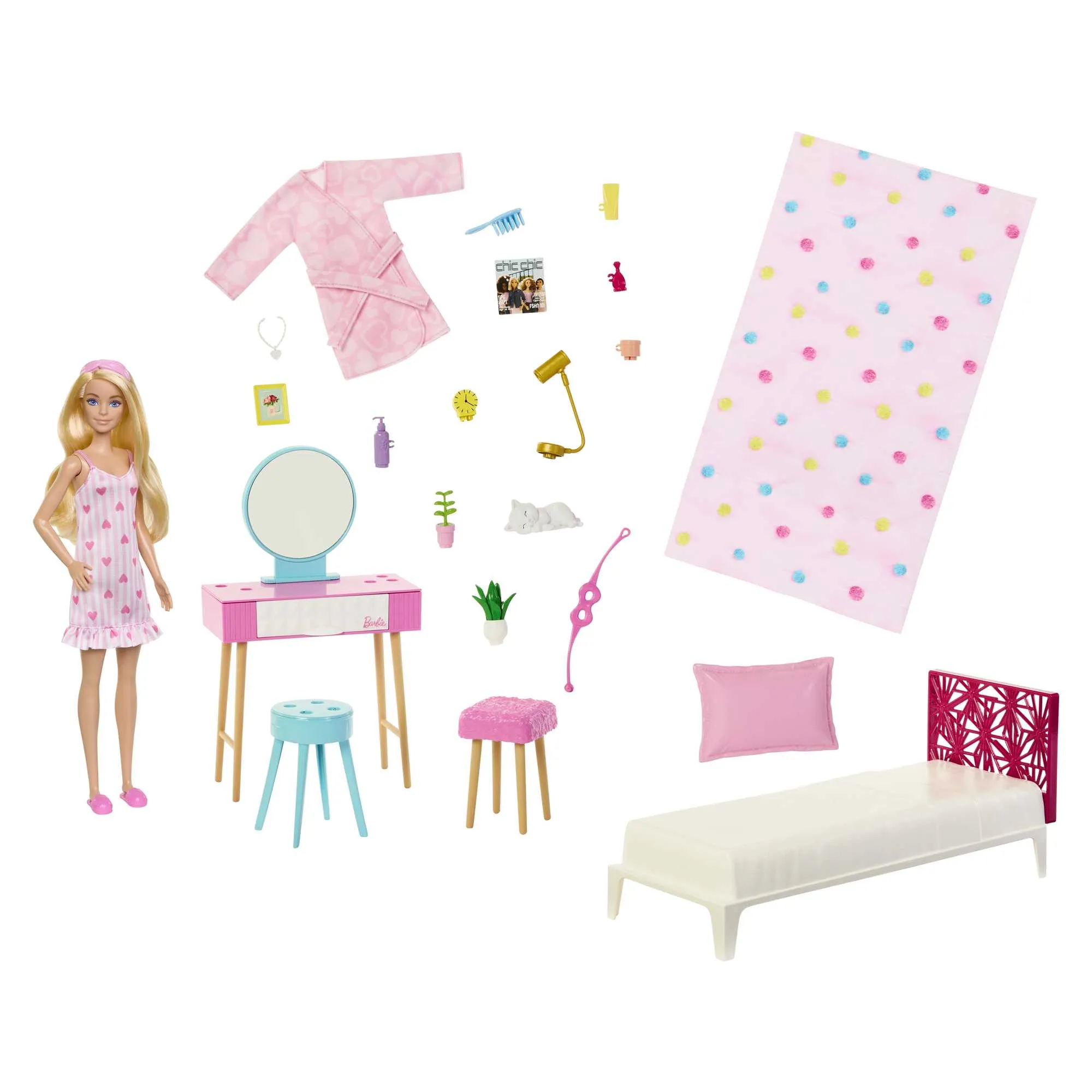 Barbie Fashion & Beauty Set de Juego Cuarto de los Sueños