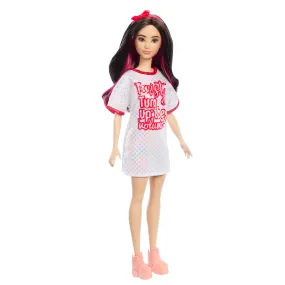 Barbie Fashionista Muñeca Playera Larga Estampada