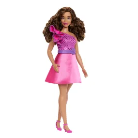 Barbie Fashionista Muñeca Vestido Rosa Brillante