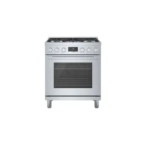 Bosch 30" Industrial Style Dual-Fuel Range Stainlesss Steel - HDS8055C