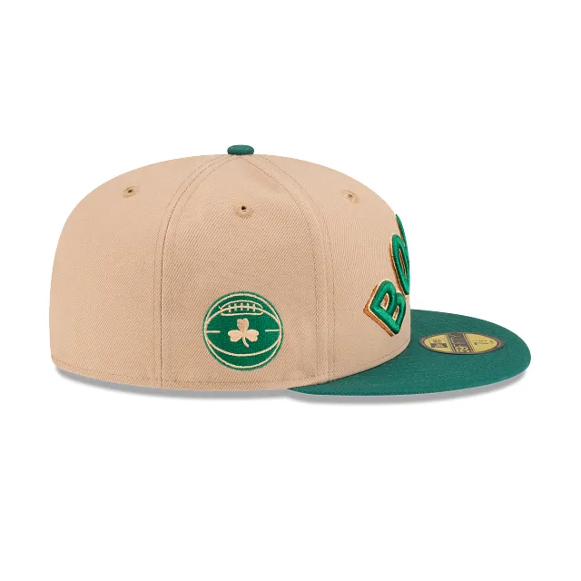 Boston Celtics NBA Authentics City Edition 59FIFTY Cerrada