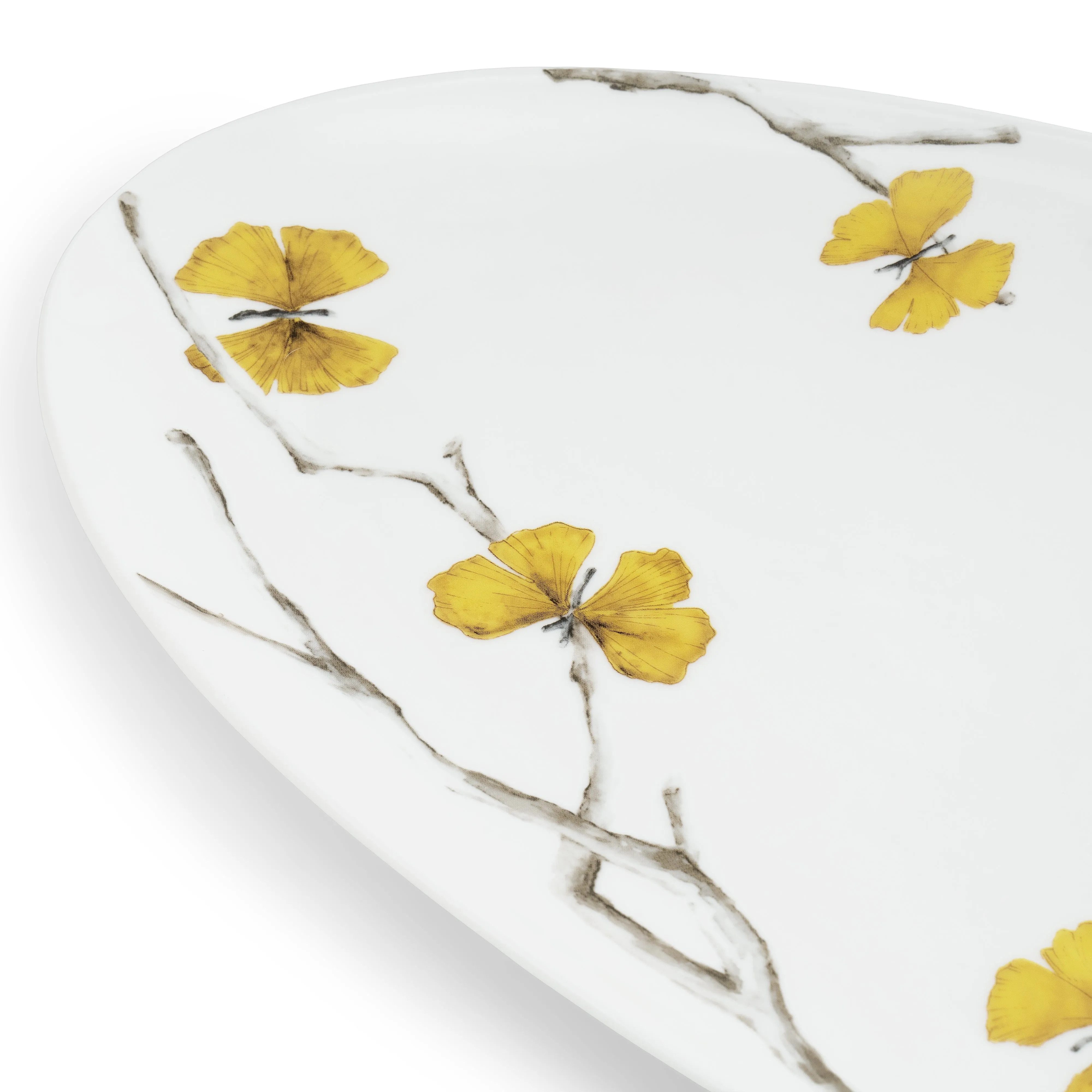 Butterfly Ginkgo Porcelain Platter