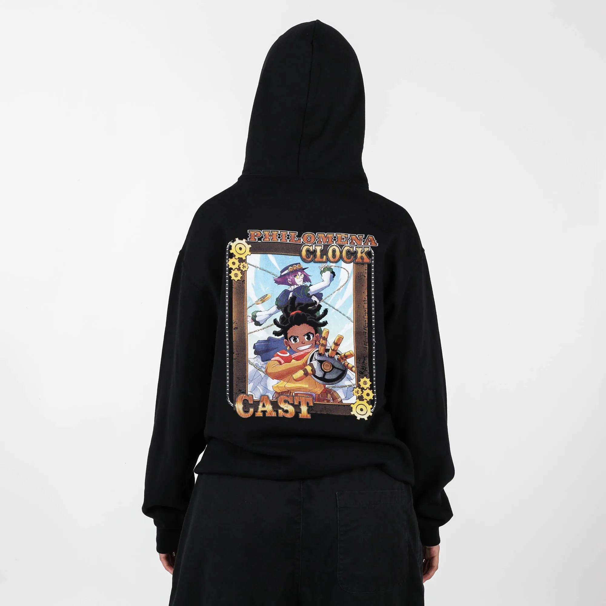 Cast and Clock Black Hoodie