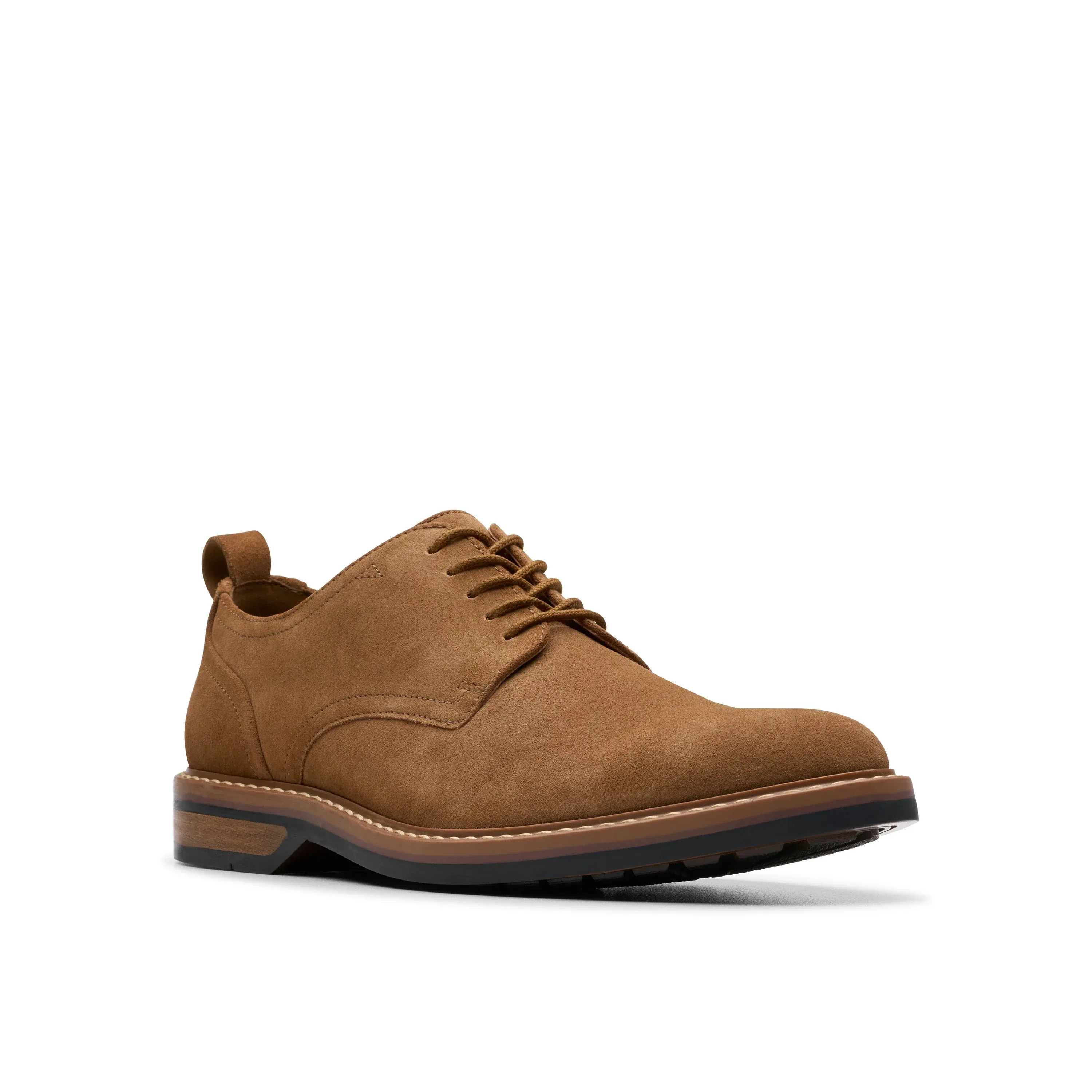 CLARKS | ZAPATOS CASUAL HOMBRE | ALDWIN LACE COLA SUEDE | MARRÓN