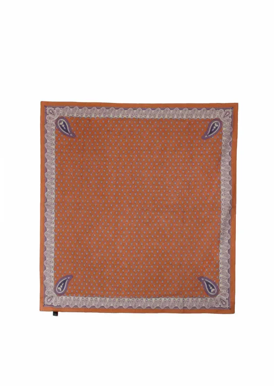 De Bonne Facture Paisley Bandana Cotton Voile / Sienna