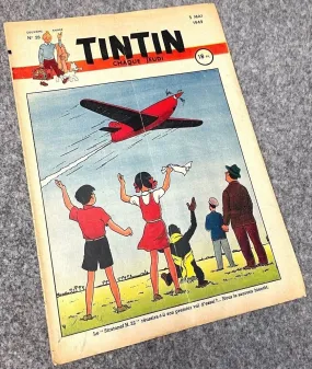 JOURNAL TINTIN Issue 28: 1949 Herge Cover Edition Vintage Comic EO Couverture