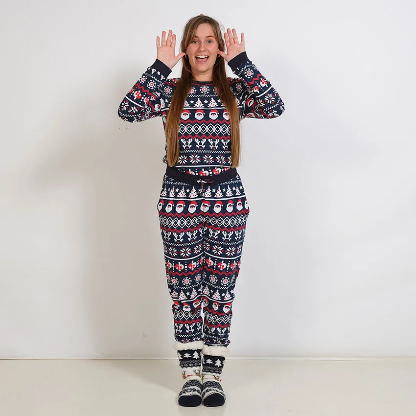 Julepyjamas Navy - Dame.