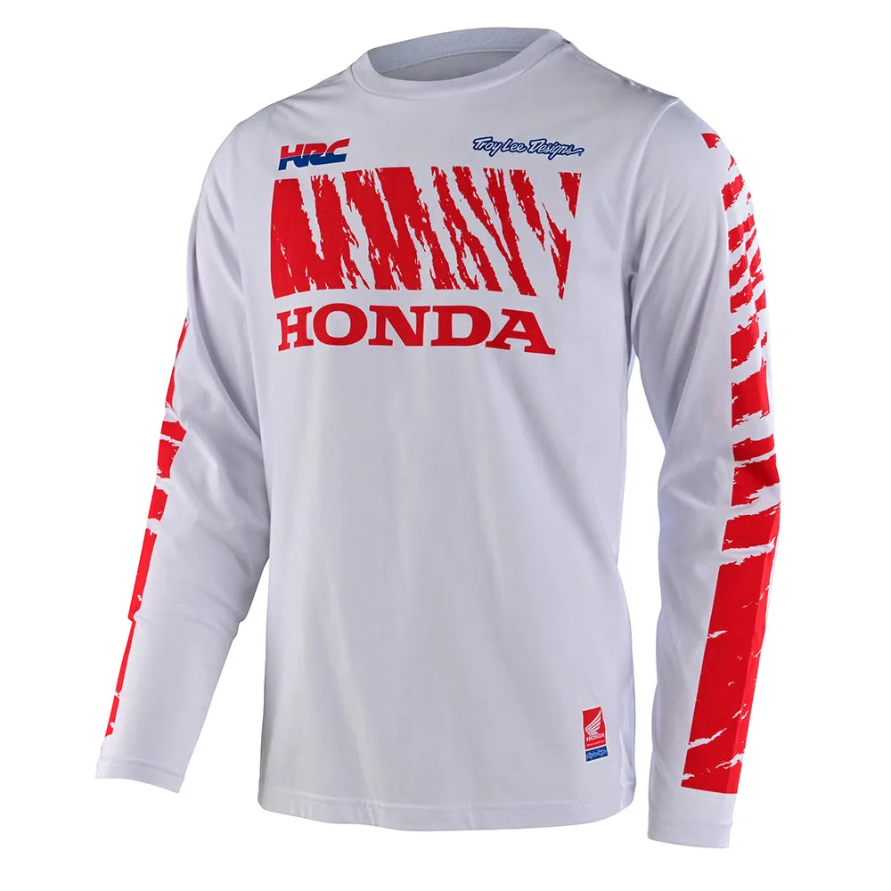 Long Sleeve Tee TLD Honda Cr 250 White