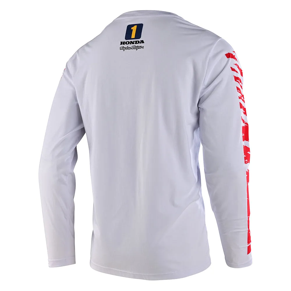 Long Sleeve Tee TLD Honda Cr 250 White