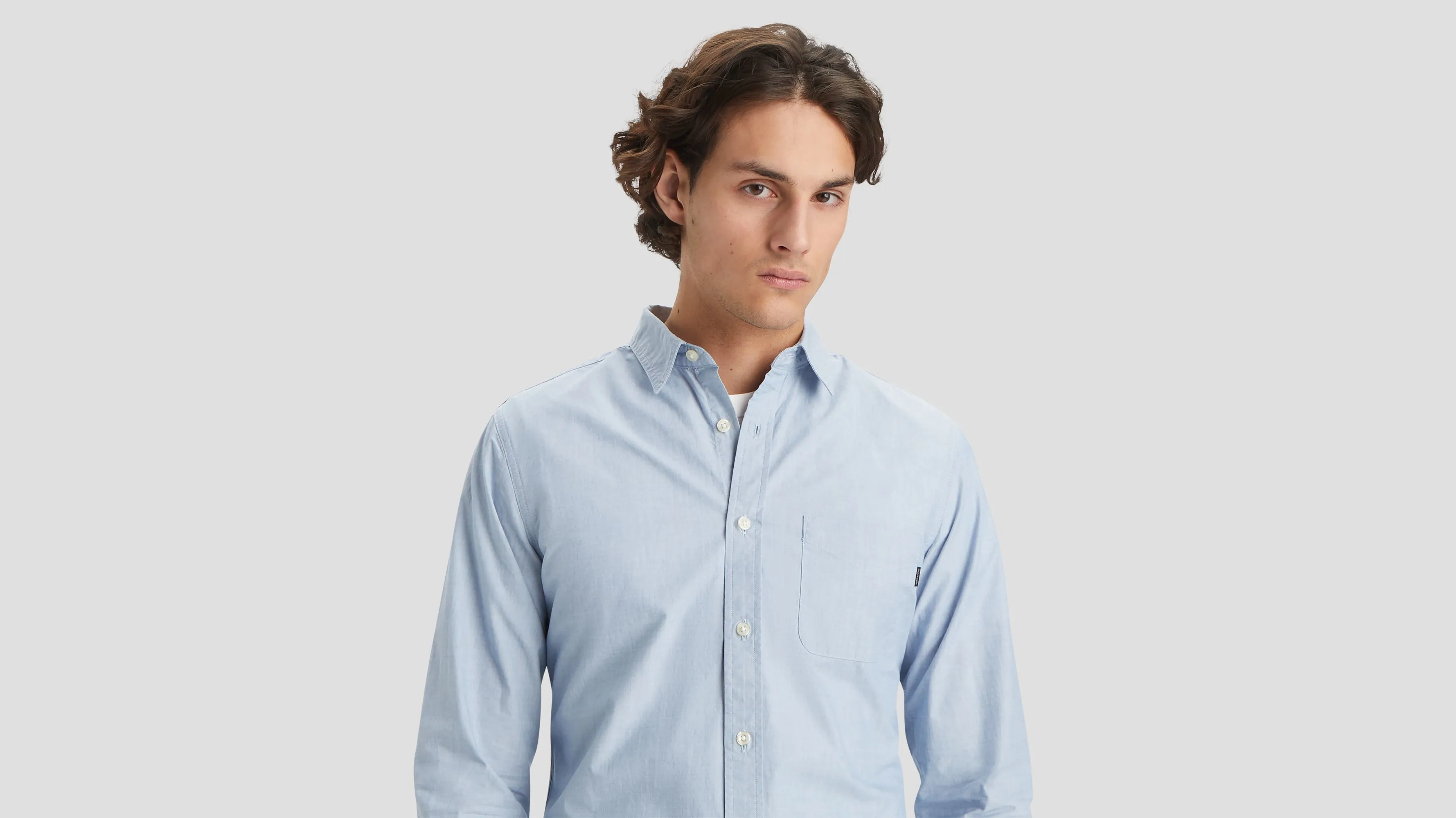 Men's Slim Fit Icon Button Up Shirt