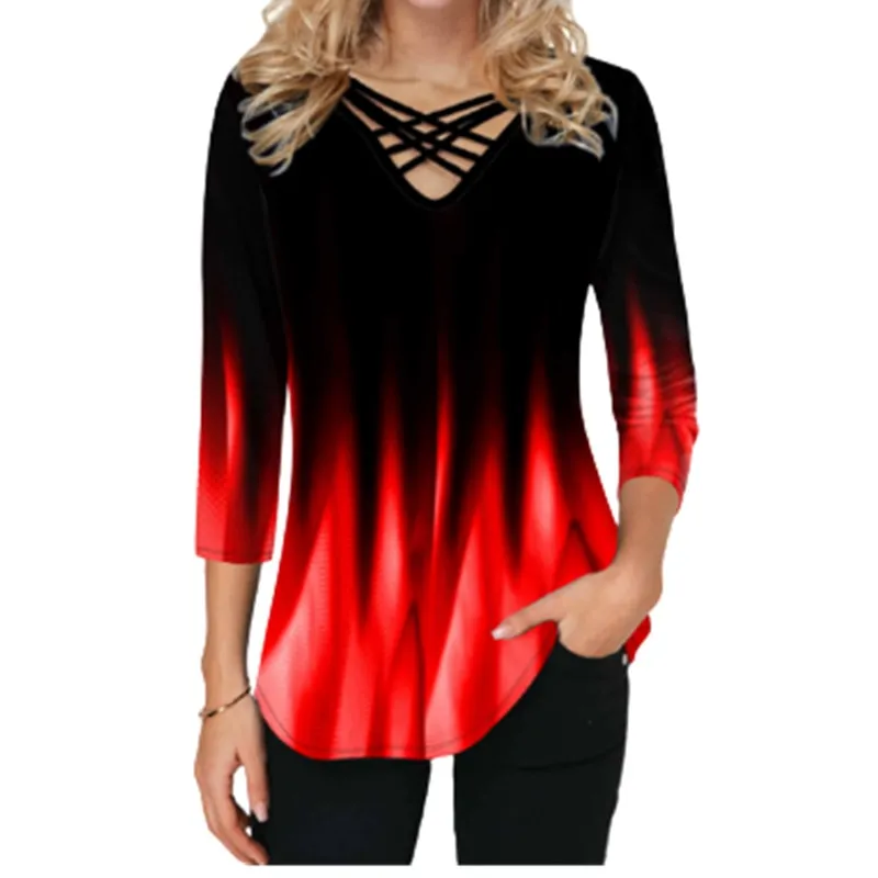 Mujer Blusa 3D