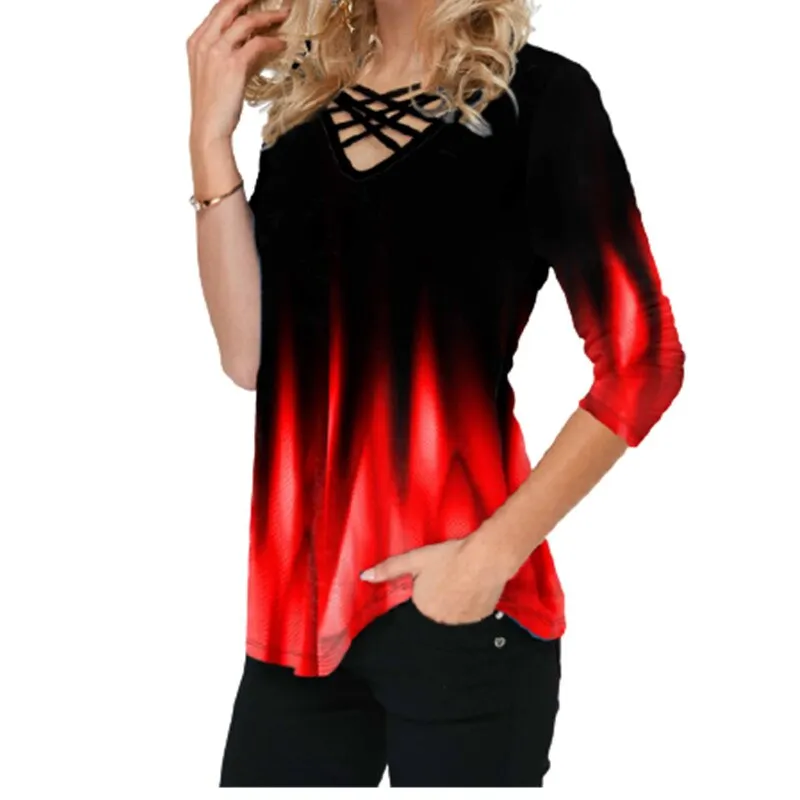 Mujer Blusa 3D