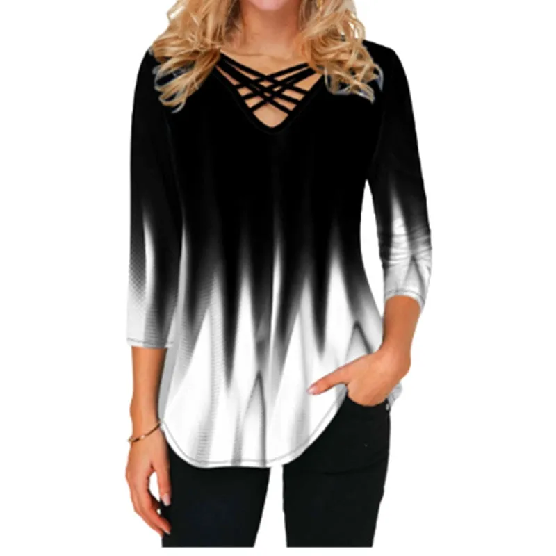 Mujer Blusa 3D