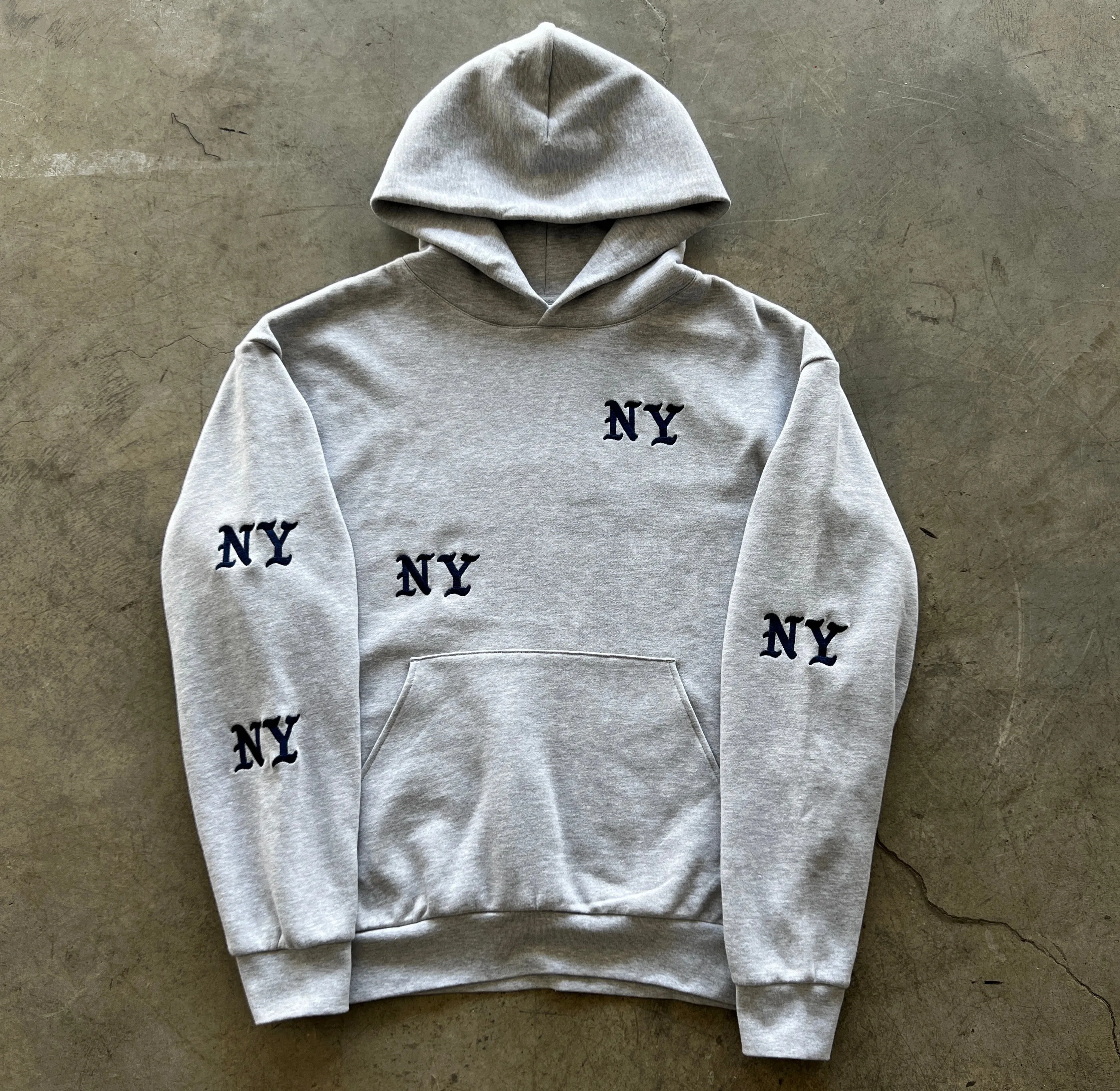 NY OLD ENGLISH Hoodie - Gray