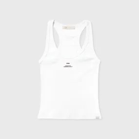 Ribbed Tank Top - White