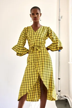 Wrap Dress Yellow